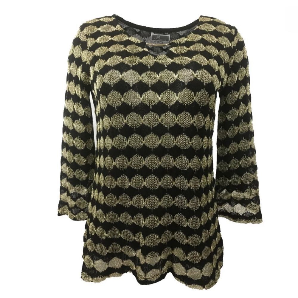 JM Collection Keyhole‎ Neck Knit Top